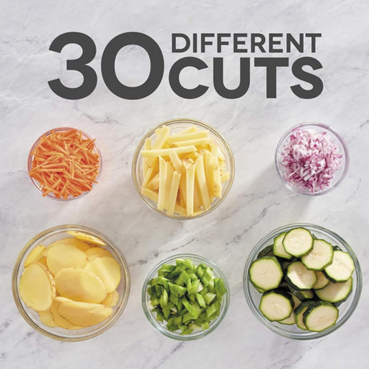 30-in-1 Adjustable Vegetable Chopper & Slicer